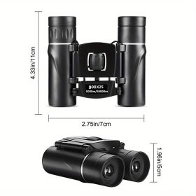 900X25 Outdoor Mini Portable Binoculars, High-power HD Multi-layer Coating Waterproof Binoculars With BAK4 Prism, For Outdoor Travel Landscape Bird Wa