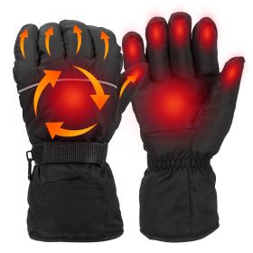 Heating Gloves Battery Powered Waterproof Unisex For Outdoors Cycling Riding Skiing Hiking