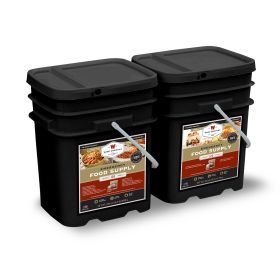 Wise Company, Emergency Food, 240 Serving Package - 40 lbs. - Includes: 1 - 120 Serving Entree Bucket and 1 - 120 Serving Breakfast Bucket