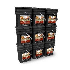 Wise Company, Emergency Food, 1080 Serving Package - 186 lbs. - Includes: 6 - 120 Serving Entree Buckets and 3 - 120 Serving Breakfast Buckets