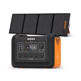 OUPES 2400W Portable Power Station+240W Solar Panel for Camping Emergency