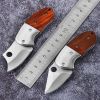 Mini Folding Pocket Knife Hunting Tactical Knife Self-defense EDC Fixed Blade Knives; Jackknife Survival Camping Equipment