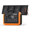 OUPES 1200W Portable Power Station+100W Solar Panel for Camping Emergency