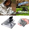 Windproof Emergency Thermal Blanket; Waterproof Survive First Aid Kit For Outdoor Camping Hiking; 130*210