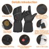 Electric Heated Gloves Battery Powered USB Touchscreen Windproof Keep Hands Warmer Unisex for Outdoors Hunting