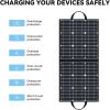 GOFORT 100W 18V Portable Solar Panel;  Foldable Solar Charger with 5V USB;  QC 3.0;  DC Output;  Compatible with Solar Generator Power Station Phones