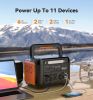 FF FLASHFISH 1000W Portable Power Station;  1002Wh/278400mAh UPS Solar Generator With 1000W(Surge 2000W) AC;  100W PD USB-C & LED SOS Lightning;  Back