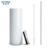 USA Warehouse 50 PCS/ Case 20oz Stainless Steel Skinny Sublimation Blank Tumbler With Metal Straws