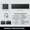 110W Foldable Solar Panel for Power Station USB+PD Mobile Devices Serial & Parallel MC4 Portable Solar Panel