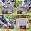 200W Portable Power Station, Flash Fish 40800mAh Solar Generator with 110V AC Outlet/2 DC Ports/3 USB Ports, USB-C/C3.0 for Phones, Tablets On Camping