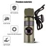 ABS 7 In 1 Multifunctional Survival Whistle With LED Light; Compass; Thermometer; Magnifying Glass; Mirror; Suitable For Camping; Hiking; Outdoor Esse