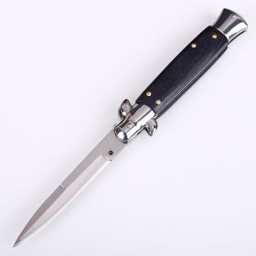 Outdoor Anti Height Hardness Folding Knife (Color: Black)