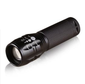 Zoom 3 gear strong light LED flashlight focusing outdoor bike mountain bike lamp 18500 AAA battery (Option: 2)