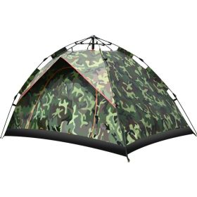 Camping Outdoor Travel Double-decker Automatic Tent (Option: Camo-3to4people and moistureproof)