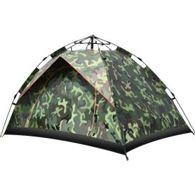 Camping Outdoor Travel Double-decker Automatic Tent (Option: Camo-3to4people and moistureproof)