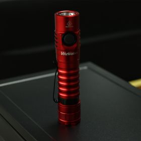 Portable Strong Light C-port Direct Charging Flashlight (Option: Red no charge 4000k)