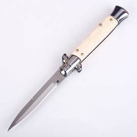 Outdoor Anti Height Hardness Folding Knife (Color: White)