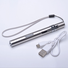 Led mini moon light flashlight USB charging interface portable long-range flashlight (Option: Usb)
