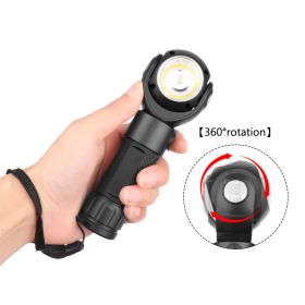 Head  Free Rotation With Magnet Work Light (Color: Black)