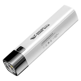 Strong Light Flashlight USB Charging Super Bright And Small (Option: White-USB)