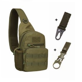 Tactical Shoulder Bag; Molle Hiking Backpack For Hunting Camping Fishing; Trekker Bag (Color: A And 2 Hooks)