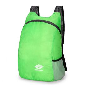 Lightweight Foldable Nylon Hiking Backpack For Camping Hiking Climbing Trekking (Color: Green)
