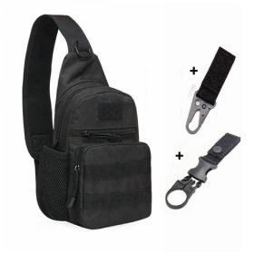 Tactical Shoulder Bag; Molle Hiking Backpack For Hunting Camping Fishing; Trekker Bag (Color: B And 2 Hooks)