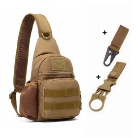 Tactical Shoulder Bag; Molle Hiking Backpack For Hunting Camping Fishing; Trekker Bag (Color: K And 2 Hooks)
