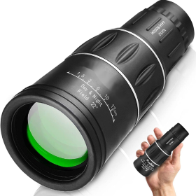 16X52 HD Monocular Telescope For Outdoor Hunting Camping Bird Watching (Color: Telescope)