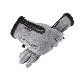 Winter Gloves Waterproof Thermal Touch Screen Thermal Windproof Warm Gloves Cold Weather Running Sports Hiking Ski Gloves (Color: 1, Size: M)