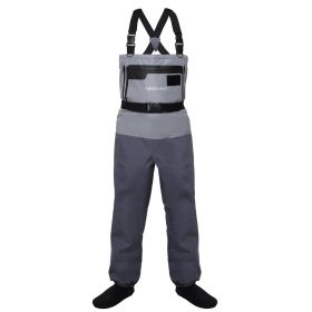 Kylebooker Waterproof Breathable Stockingfoot Chest Wader Premium Five Layer Fabric Fishing Hunting Waders KB007 (Size: M)