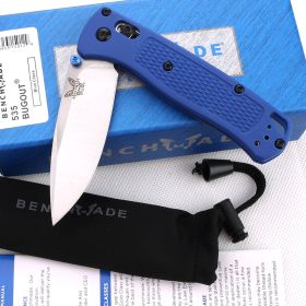 Blue And Black Handle Butterfly 535 Folding Knife (Option: Blue white)