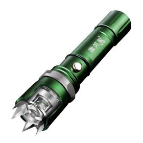 Aluminum Alloy Rechargeable Focusing LED Flashlight (Option: Green Q51)