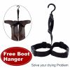 UPGRADE Fishing Waders for Men&Women with Boots Waterproof;  Nylon Chest Wader with PVC Boots & Hanger Brown