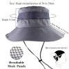 Bucket Hat Summer Men Women Fishing UV Protection Wide Brim Hiking Outdoor