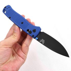 Blue And Black Handle Butterfly 535 Folding Knife (Option: Blue black)