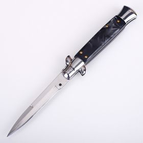 Outdoor Anti Height Hardness Folding Knife (Color: Dark Grey)